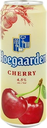 Напиток пивной HOEGAARDEN со вкусом вишни нефильтрованный пастеризованный 4,5%, 0.45л