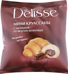 Круассаны DELISSE с начинкой со вкусом шоколада, 300г