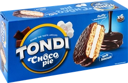 Печенье TONDI Choco Pie глазированное, 180г