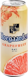 Напиток пивной HOEGAARDEN со вкусом грейпфрута нефильтрованный пастеризованный 4,6%, 0.45л