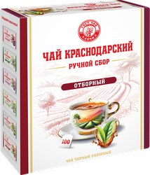 Чай черный КРАСНОДАРСКИЙ ГОСТ Ч Классический байховый ручной сбор, 100пак
