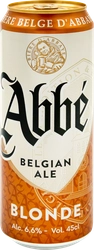 Напиток пивной ABBE Blonde пастеризованный 6,6%, 0.45л