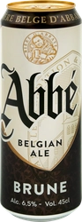 Напиток пивной ABBE Brune пастеризованный 6,5%, 0.45л