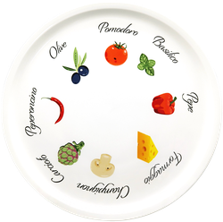 Изображение товара Тарелка для пиццы HOMECLUB 31см, фарфор, Арт. bicp1