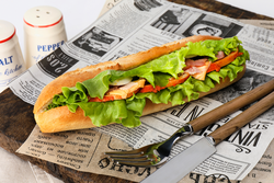 Брускетта ЛЕНТА FRESH с сочным куриным филе и горчичным соусом, 250г