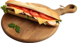 Брускетта ЛЕНТА FRESH с сочным куриным филе и соусом цезарь, 250г