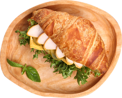 Круассан ЛЕНТА FRESH с копченой грудкой и соусом Макси-бургер, 170г