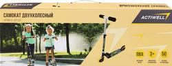 Самокат складной двухколесный ACTIWELL Steel S23, Арт. ACT-S01