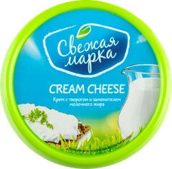 Крем СВЕЖАЯ МАРКА Cream Cheese с творогом 65%, с змж, 140г