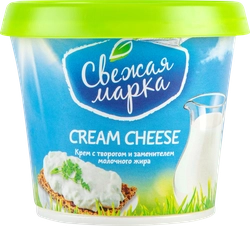 Крем СВЕЖАЯ МАРКА Cream Cheese с творогом 65%, с змж, 140г