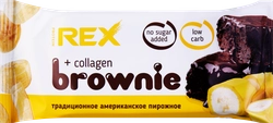 Пирожное протеиновое PROTEIN REX Брауни банановый, с коллагеном, 50г