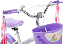 Велосипед детский ACTIWELL 12" бирюзовый/белый, Арт. KID-ST12