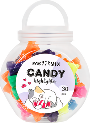 Текстовыделитель MESHU Candy двусторонний, мини, в ассортименте, Арт. MS_76429