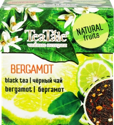 Чай черный TEATALE Сочные фрукты с ароматом бергамота, 100г