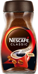 Кофе растворимый с добавлением молотого NESCAFE Classic натуральный, 
190г