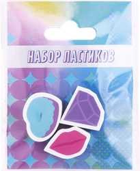 Набор ластиков ЛЕНТА KIDS Bright girl, Арт. MF521342, 3шт