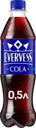 Изображение товара Напиток EVERVESS Кола газированный, 0.5л