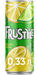 Изображение товара Напиток ФРУСТАЙЛ Лимон, лайм газированный, 0.33л