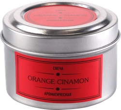 Свеча ароматическая HOMECLUB Orange cinnamon, парафин, Арт. TCA-2