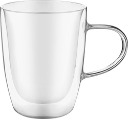 Изображение товара Кружка HOMECLUB Crystal с двойной стенкой, 310мл, стекло, Арт. KTDW0152