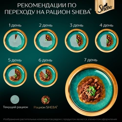 Корм консервированный для кошек SHEBA Нежный паштет в желе Курица, 75г