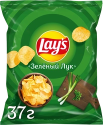 Чипсы картофельные LAY'S со вкусом молодого зеленого лука, 37г