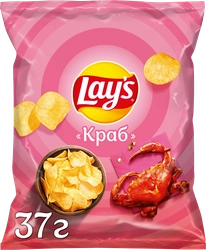 Чипсы картофельные LAY'S со вкусом краба, 37г