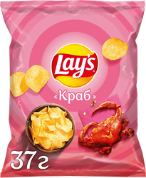 Изображение товара Чипсы картофельные LAY'S со вкусом краба, 37г