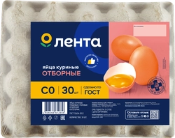 Яйцо куриное ЛЕНТА СО, 30шт
