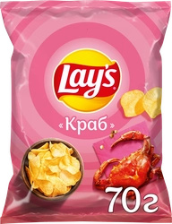 Чипсы картофельные LAY'S со вкусом краба, 70г