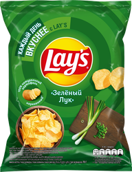 Чипсы картофельные LAY'S со вкусом молодого зеленого лука, 70г