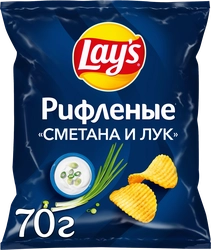 Чипсы картофельные LAY'S со вкусом сметаны и лука, 70г