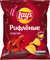 Чипсы картофельные LAY'S рифленые, со вкусом лобстера, 70г