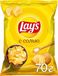 Чипсы картофельные LAY'S с солью, 70г