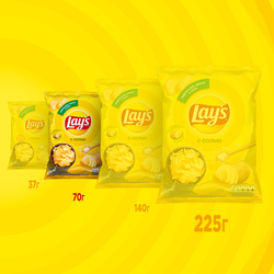 Чипсы картофельные LAY'S с солью, 70г