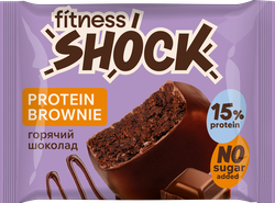 Изображение товара Брауни FITNESSHOCK Горячий шоколад, 50г
