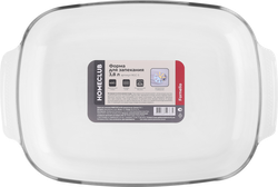 Изображение товара Форма для запекания HOMECLUB Fornello 38x25х6,5см из жаропрочного стекла