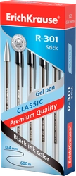 Ручка гелевая ERICHKRAUSE R-301 Classic Gel Stick 0.5 черный, Арт. 53347