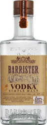 Водка BARRISTER Simple malt особая 40%, 0.5л