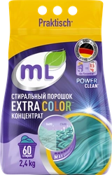 Стиральный порошок MEINE LIEBE Extra color концентрат, 2,4кг