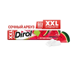 Жевательная резинка DIROL XXL Арбузная свежесть без сахара, 19г