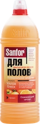 Средство для мытья полов SANFOR Ультра блеск Освежающий цитрус, 1л