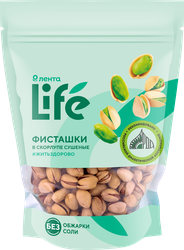 Фисташки ЛЕНТА LIFE сушеные, в скорлупе, 200г