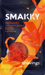 Кальмар вяленый SMAKKY По-шанхайски, с перцем и кунжутом, стружка, 70г