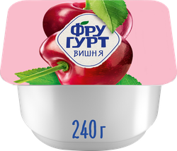 Изображение товара Йогурт ФРУГУРТ Вишня 2%, без змж, 240г