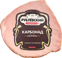 Изображение товара Карбонад варено-копченый из свинины РУБЛЁВСКИЙ категория Б, 250г