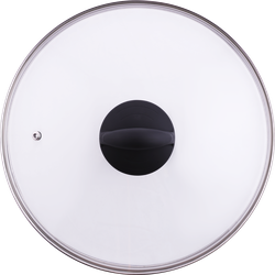 Изображение товара Крышка стеклянная HOPPS Cooking Show 28см, с металлическим ободом, soft-touch, Арт. KR280ST