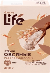 Отруби овсяные ЛЕНТА LIFE, 400г