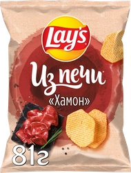 Чипсы картофельные LAY'S Из печи, со вкусом хамона, 81г