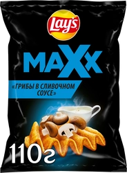 Чипсы картофельные LAY'S Max, со вкусом грибы в сливочном соусе, 110г
